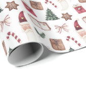 Wrapper Paper mit Weihnachtsthema Geschenkpapier (Rolleneckpunkt)