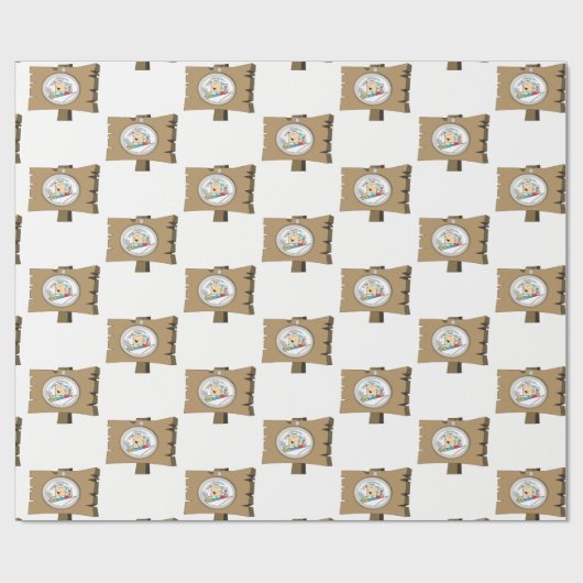 Wrapper Paper Sign Man Geschenkpapier (Flach)