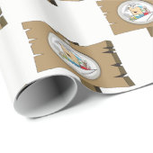 Wrapper Paper Sign Man Geschenkpapier (Rolleneckpunkt)