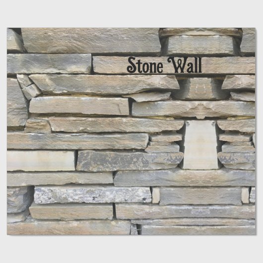 Wrapper Paper Stone Wall Spaß Geschenkpapier (Flach)