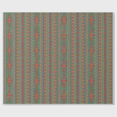 Wrappin "Southwest Sagebrush Green Geometric Desig Geschenkpapier (Flach)