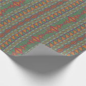 Wrappin "Southwest Sagebrush Green Geometric Desig Geschenkpapier (Ecke)