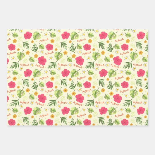 Wrapping - Aloha Hawaiian Geschenkpapier Set (Vorderseite 2)
