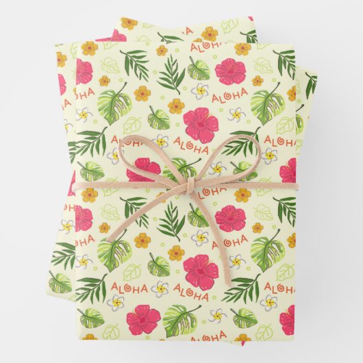Wrapping - Aloha Hawaiian Geschenkpapier Set (Beispiel)
