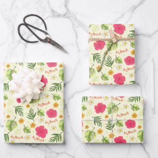 Wrapping - Aloha Hawaiian Geschenkpapier Set