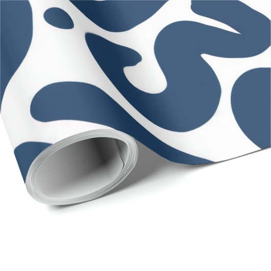 Wrapping blue hit geschenkpapier (Rolleneckpunkt)