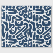 Wrapping blue hit geschenkpapier (Flach)