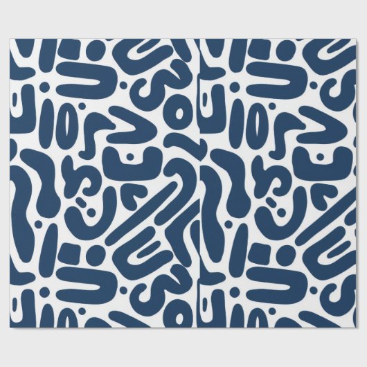 Wrapping blue hit geschenkpapier (Flach)