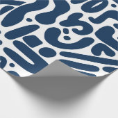 Wrapping blue hit geschenkpapier (Ecke)
