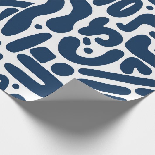 Wrapping blue hit geschenkpapier (Ecke)