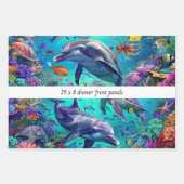 Wrapping Decoupage 3 Sea World Dolphin Drawer  Geschenkpapier Set (Vorderseite 3)