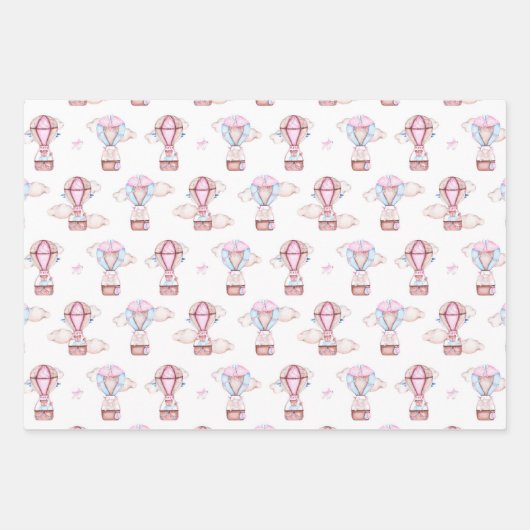 Wrapping - Heißluftballons Geschenkpapier Set (Vorderseite 3)