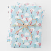Wrapping - Heißluftballons Geschenkpapier Set (Beispiel)
