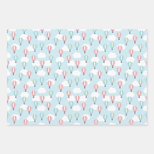 Wrapping - Heißluftballons Geschenkpapier Set (Vorderseite)