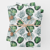 Wrapping - Monstera / Pinapass Geschenkpapier Set (Beispiel)