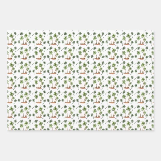 Wrapping - Palm Trees Geschenkpapier Set (Vorderseite 2)