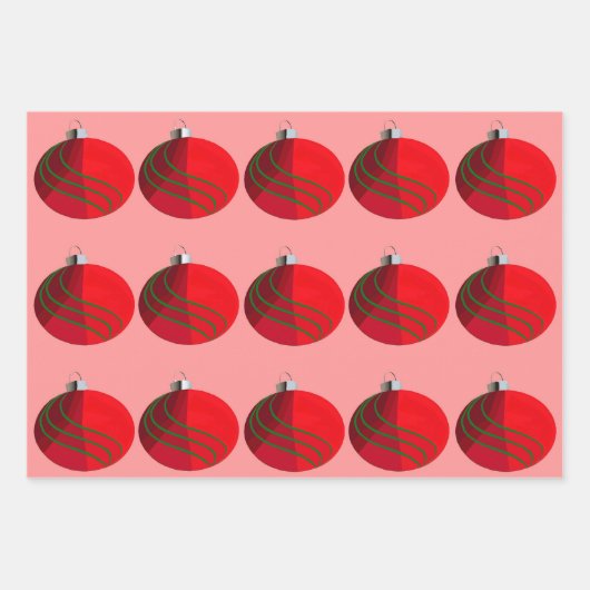 Wrapping Paper (3 Flachblätter) Geschenkpapier Set (Vorderseite 2)