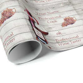 Wrapping Paper 6' Prof. Weinpflege PERSONALISIERT Geschenkpapier