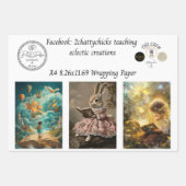 Wrapping Paper 9 A4 Storybook Designs Decoupage  Geschenkpapier Set (Vorderseite 3)