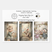 Wrapping Paper 9A4 Storybook Designs Decoupage Geschenkpapier Set (Vorderseite)