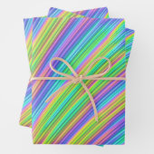 Wrapping Paper (Abstract Rainbow Colors) Geschenkpapier Set (Beispiel)