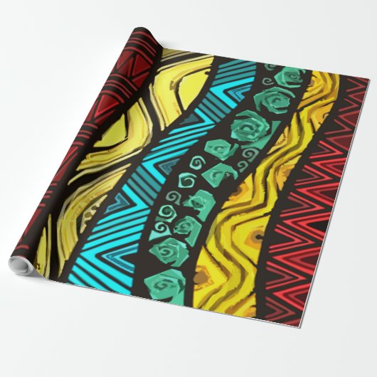 wrapping paper - african print geschenkpapier (Ungerollt)