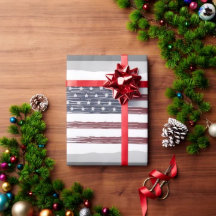 Wrapping Paper American Flag Aircraft DIY Geschenk