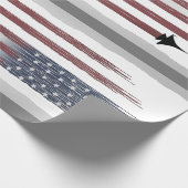 Wrapping Paper American Flag Aircraft DIY Geschenk Geschenkpapier (Ecke)