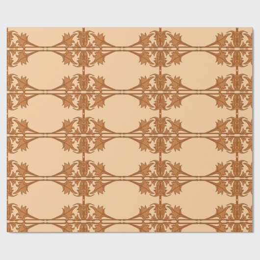 Wrapping Paper - Angles Blätter in gepolstertem Mu Geschenkpapier (Flach)