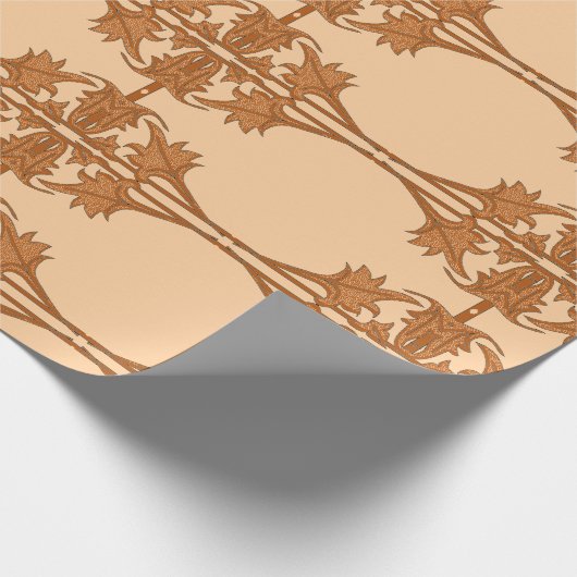 Wrapping Paper - Angles Blätter in gepolstertem Mu Geschenkpapier (Ecke)