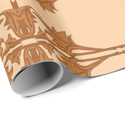 Wrapping Paper - Angles Blätter in gepolstertem Mu Geschenkpapier (Rolleneckpunkt)