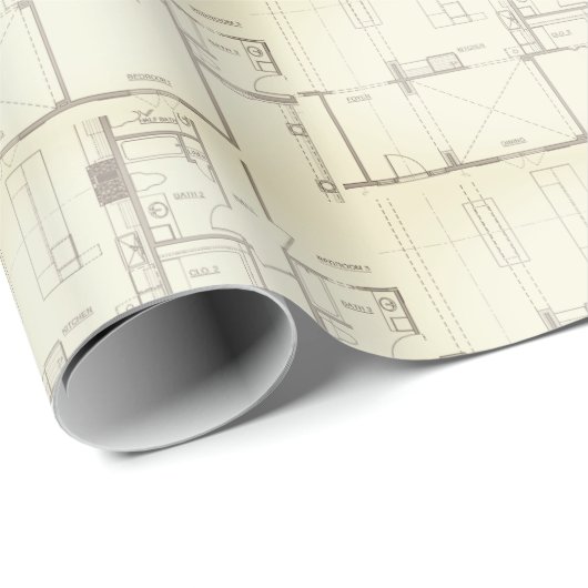 Wrapping Paper_Architecture Geschenkpapier (Rolleneckpunkt)