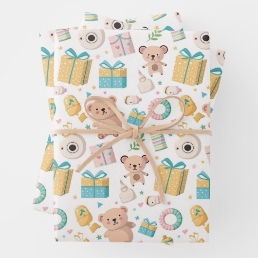 Wrapping Paper Baby Stuff Geschenkpapier Set (Beispiel)