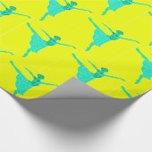 Wrapping Paper Ballet Dancer Neujahrswinsche Geschenkpapier (Ecke)