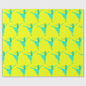 Wrapping Paper Ballet Dancer Neujahrswinsche Geschenkpapier (Flach)