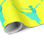 Wrapping Paper Ballet Dancer Neujahrswinsche Geschenkpapier (Rolleneckpunkt)