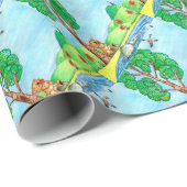 Wrapping Paper "Bear with Blume" Geschenkpapier (Rolleneckpunkt)