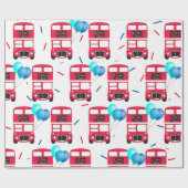 Wrapping Paper - Big Red Bus Geschenkpapier (Flach)