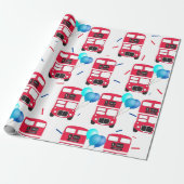 Wrapping Paper - Big Red Bus Geschenkpapier (Ungerollt)