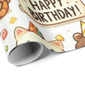 Wrapping Paper Birthday Theme Geschenkpapier (Rolleneckpunkt)