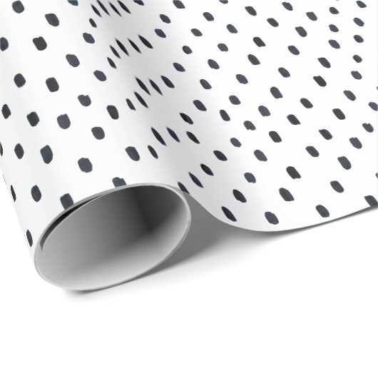 Wrapping Paper - Blue Dots Geschenkpapier (Rolleneckpunkt)