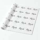 Wrapping Paper - Bridge Script Geschenkpapier<br><div class="desc">Vergnügungspapier mit Bride-Text,  als Verpackungspapier,  Tischrunner,  Wanddekorationen usw. Ändern Sie Text- und/oder Hintergrundfarben,  um Ihren Anzug zu erfüllen.</div>