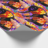 Wrapping Paper - Bumble Bee Floral Whimsical Art Geschenkpapier (Ecke)