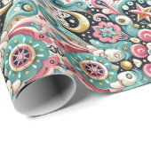 Wrapping Paper "Celestial Blossom" Geschenkpapier (Rolleneckpunkt)