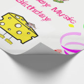 Wrapping Paper Cheesy Mouse Music Happy Birthday Geschenkpapier (Ecke)