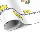 Wrapping Paper Cheesy Mousey Happy Birthday Geschenkpapier (Rolleneckpunkt)
