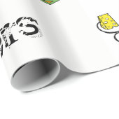 Wrapping Paper Cheesy Red Heart Happy Birthday Geschenkpapier (Rolleneckpunkt)