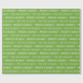 Wrapping Paper Christmas Merry And Bright Green Geschenkpapier (Flach)