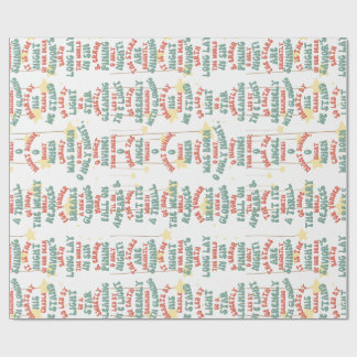 Wrapping Paper_Christmas_O Heilige Nacht Geschenkpapier