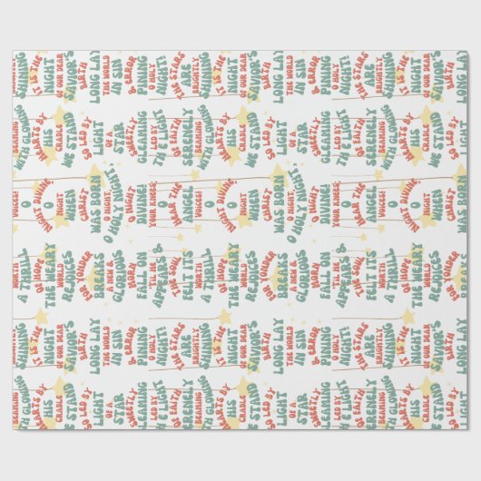 Wrapping Paper_Christmas_O Heilige Nacht Geschenkpapier (Flach)